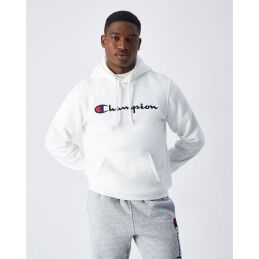 Champion|Polar com Capuz Homem Champion HOODED SWEATSHIRT 220253 WHT Branco