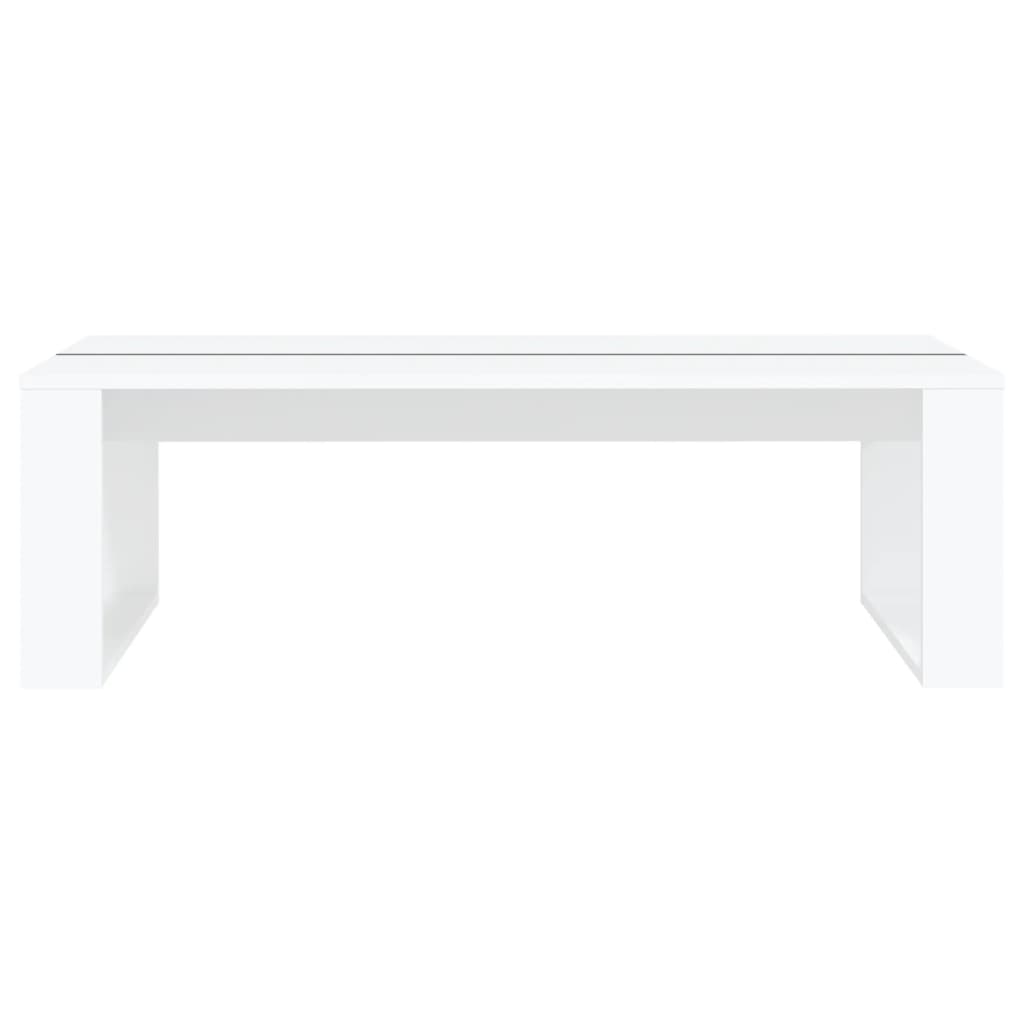 vidaXL Mesa de centro 110x50x35 cm derivados de madeira branco