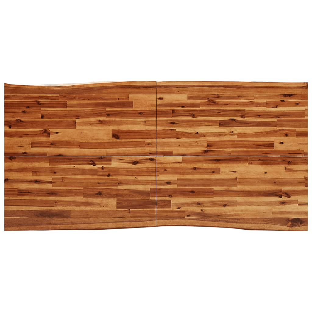 vidaXL Mesa de jantar c/ bordas vivas 180x90x75 cm acácia maciça