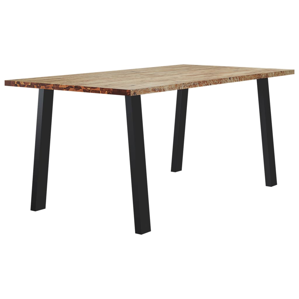 vidaXL Mesa de jantar 150x90x75 cm madeira de acácia maciça