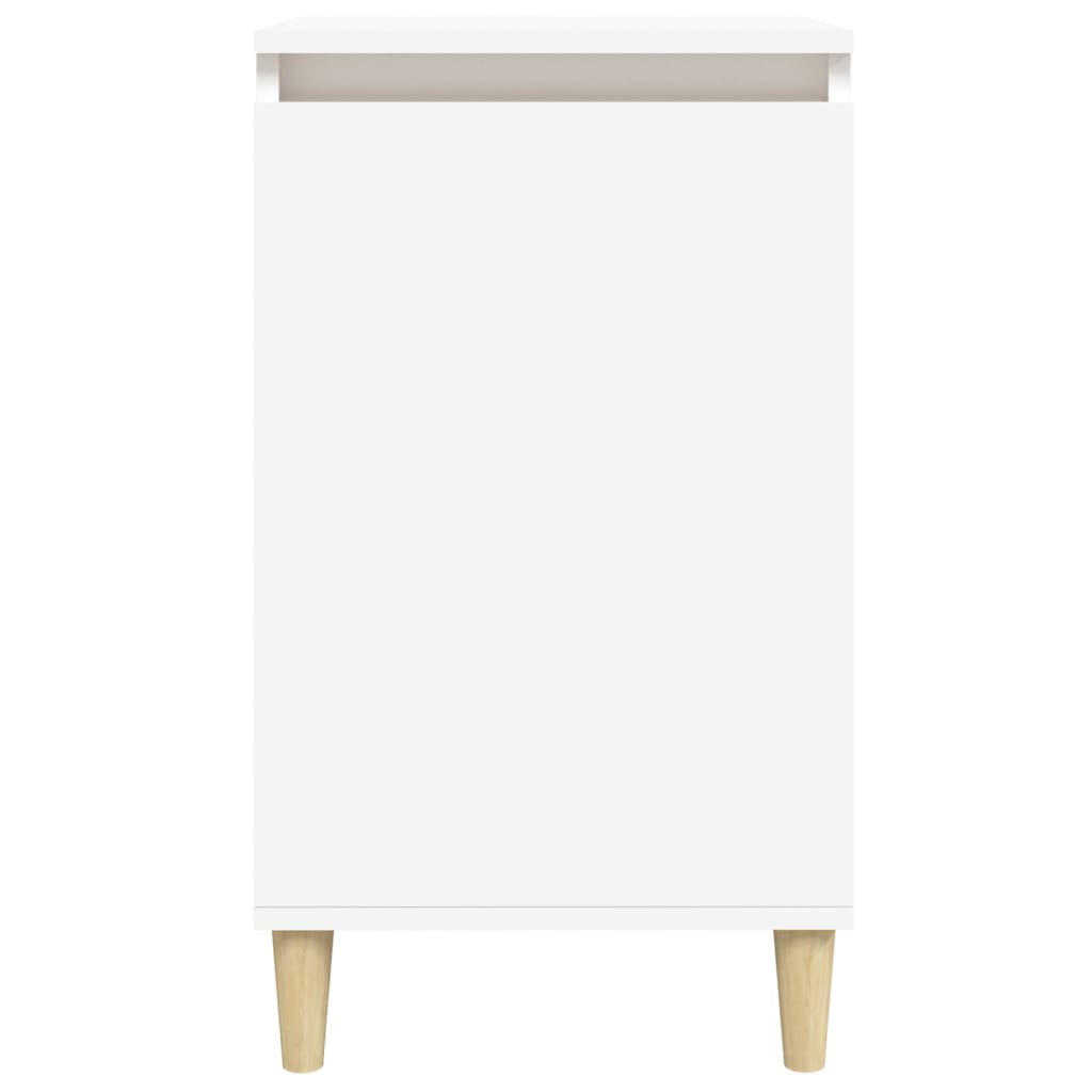 vidaXL Mesa de cabeceira 40x35x70 cm derivados de madeira branco