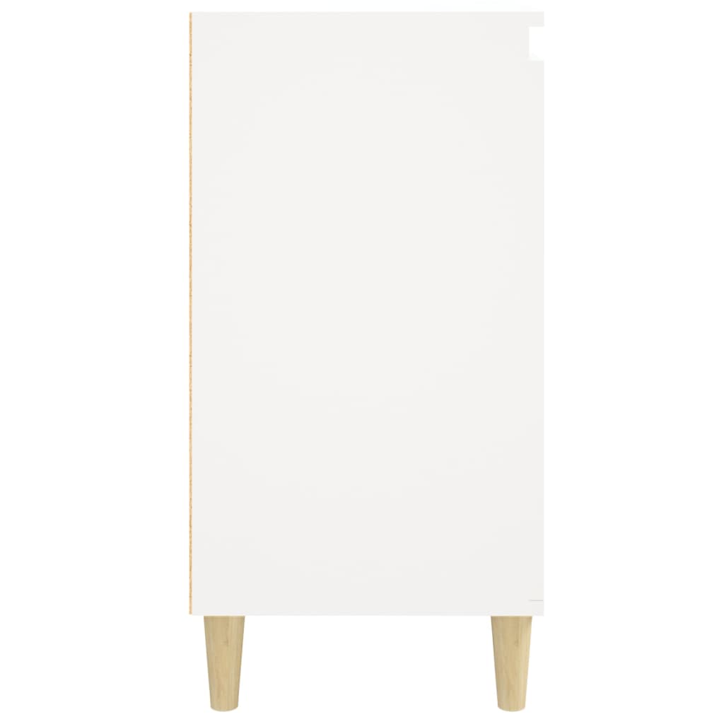 vidaXL Mesa de cabeceira 40x35x70 cm derivados de madeira branco