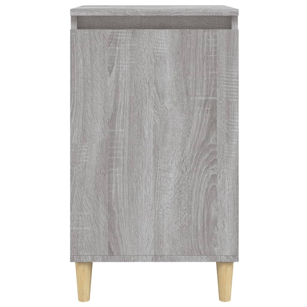 vidaXL Mesa de cabeceira 40x35x70 cm derivados madeira cinza sonoma