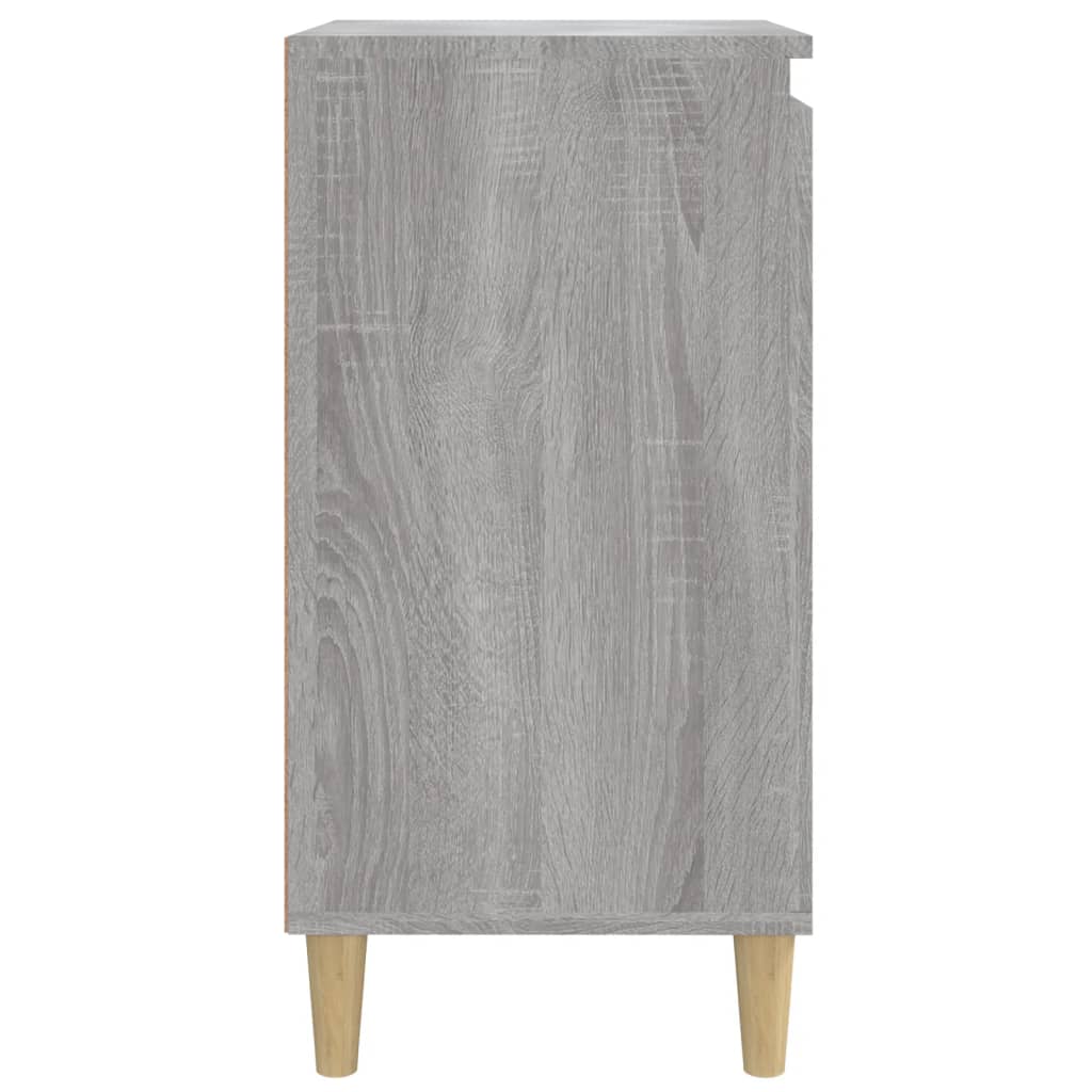 vidaXL Mesa de cabeceira 40x35x70 cm derivados madeira cinza sonoma