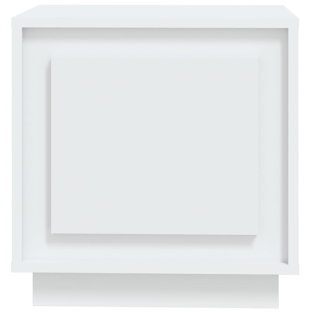 vidaXL Mesa de cabeceira 44x35x45 cm derivados de madeira branco