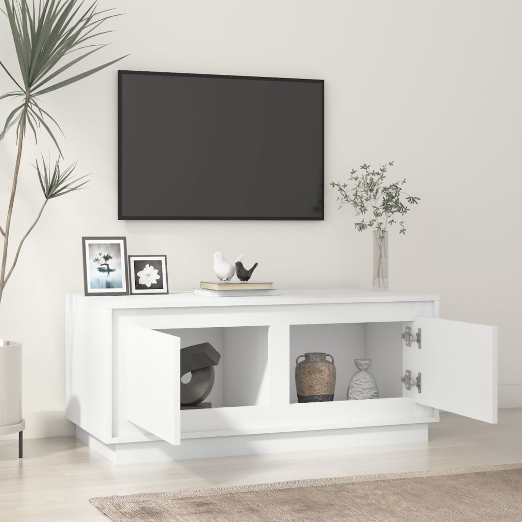 vidaXL Mesa de centro 102x50x44 cm derivados de madeira branco