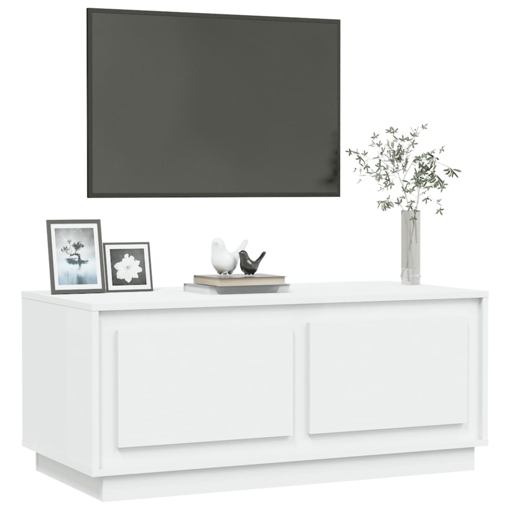 vidaXL Mesa de centro 102x50x44 cm derivados de madeira branco