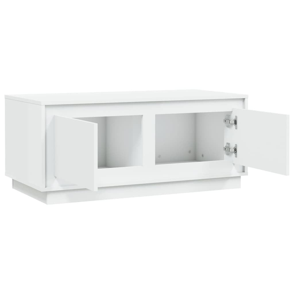 vidaXL Mesa de centro 102x50x44 cm derivados de madeira branco