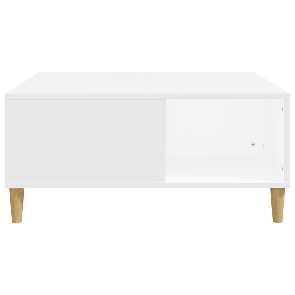 vidaXL Mesa de centro 80x80x36,5 cm derivados de madeira branco