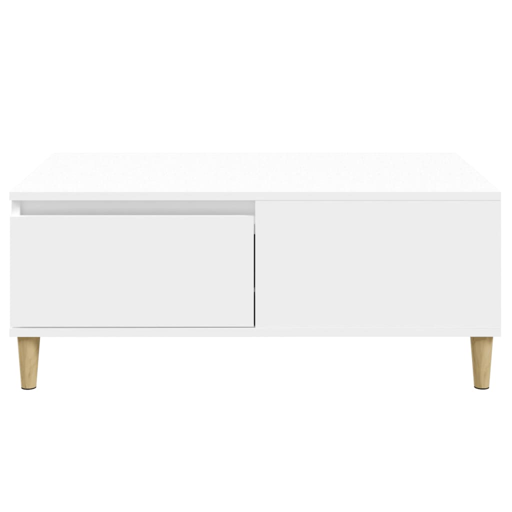 vidaXL Mesa de centro 90x50x36,5 cm derivados de madeira branco