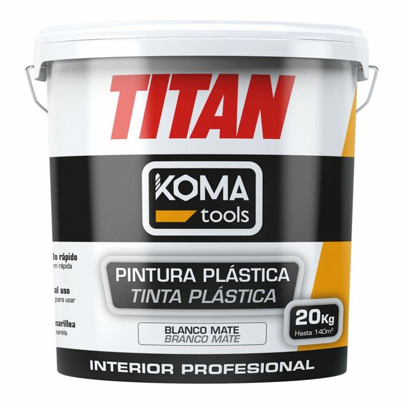 Koma Tools|Tinta Plástica Koma Tools TITAN Branco 20 kg Koma Tools|Tinta Plástica Koma Tools TITAN Branco 20 kg
