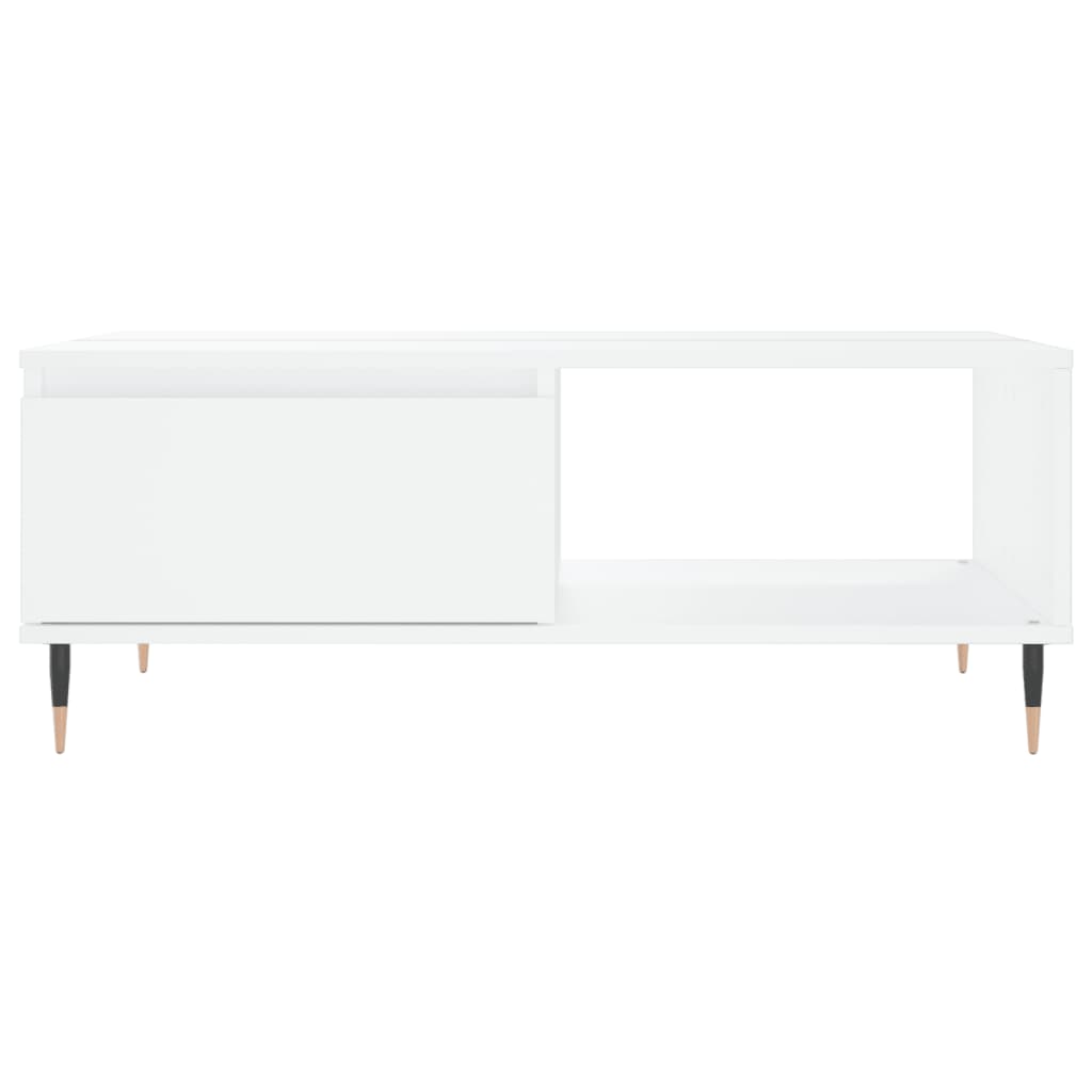 vidaXL Mesa de centro 90x60x35 cm derivados de madeira branco