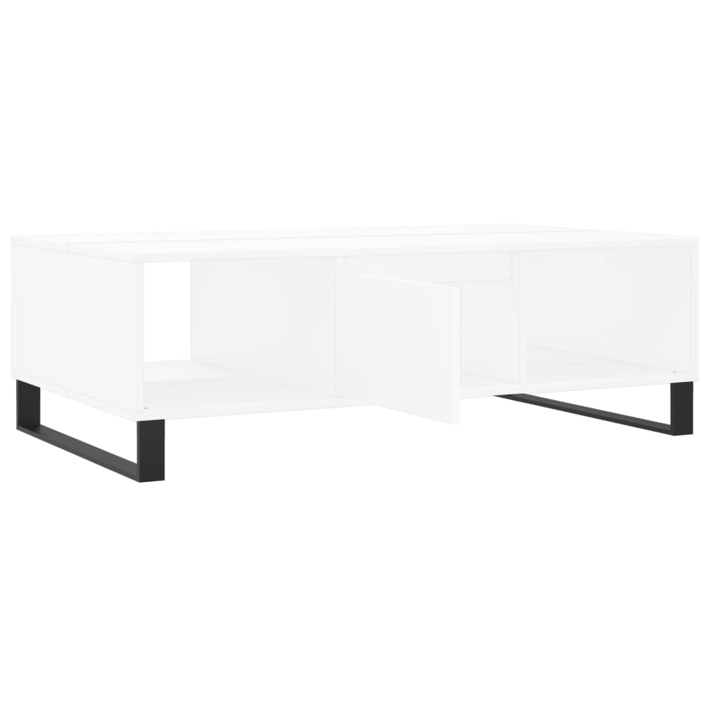 vidaXL Mesa de centro 104x60x35 cm derivados de madeira branco