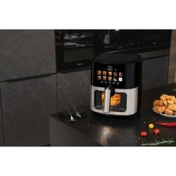 N'oveen|Fritadeira de Ar N'oveen AF770 Preto Prateado 1700 W 6,5 L