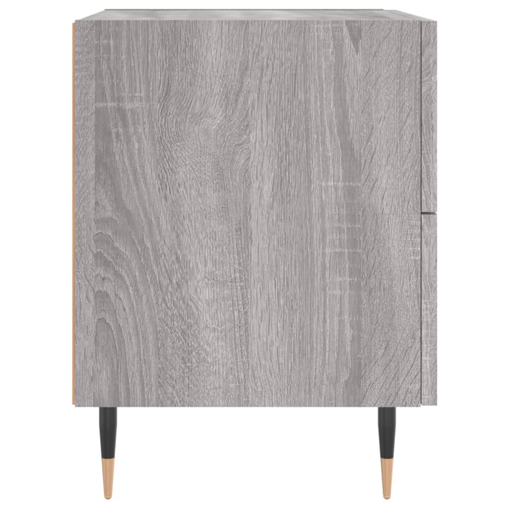 vidaXL Mesa cabeceira 40x35x47,5 cm derivados madeira sonoma cinza