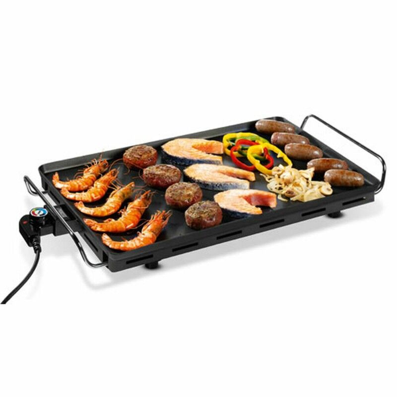 Princess|Churrasqueira de pedra Princess Table Grill Alumínio 36 x 60 cm Preto