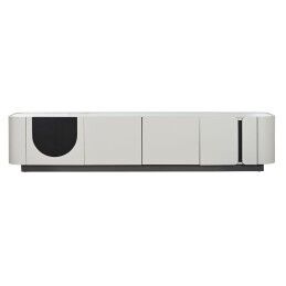 Home ESPRIT|Móvel de TV Home ESPRIT Branco Preto Bege 200 x 40 x 42 cm