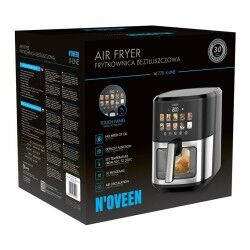 N'oveen|Fritadeira de Ar N'oveen AF770 Preto Prateado 1700 W 6,5 L