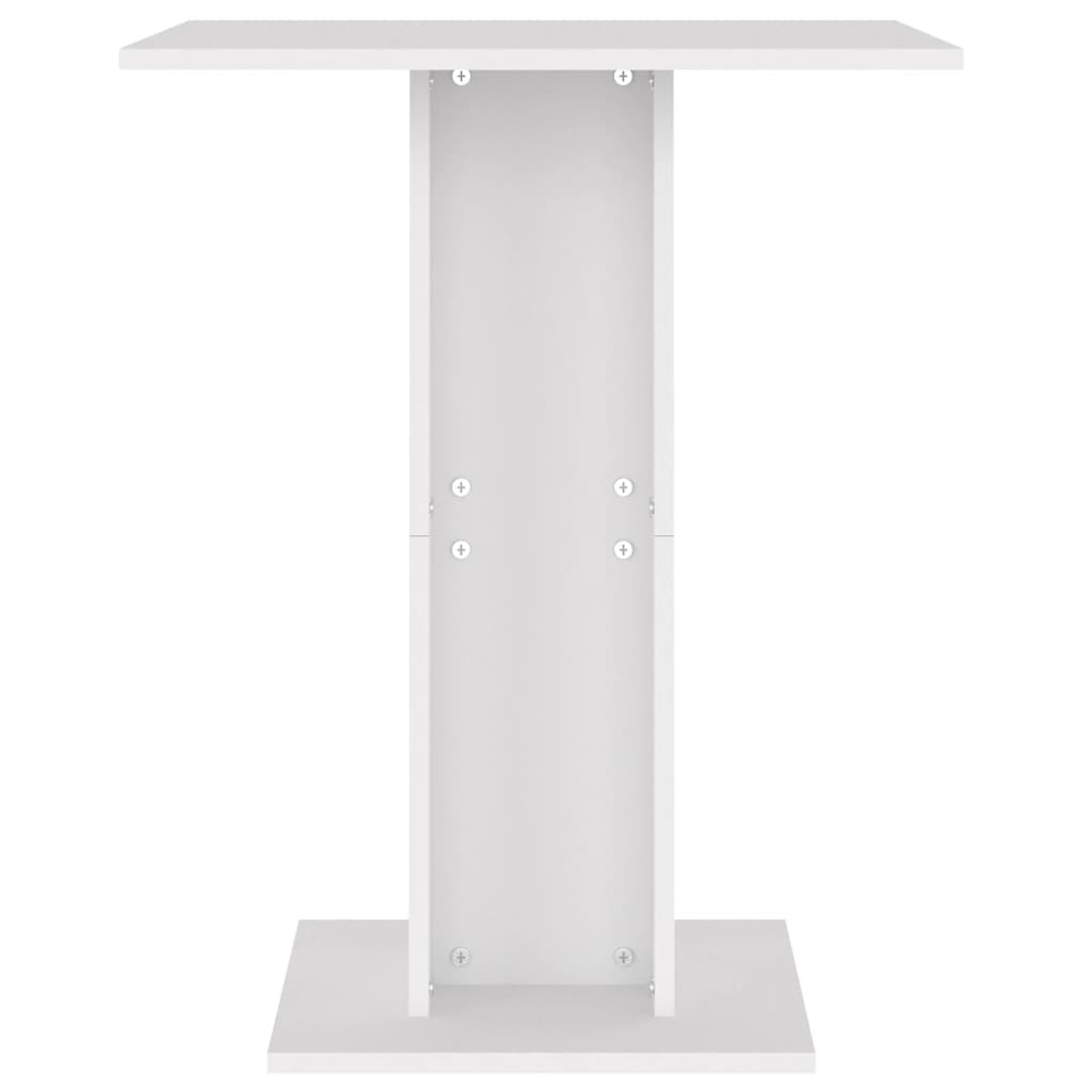 vidaXL Mesa bistrô 60x60x75 cm contraplacado branco