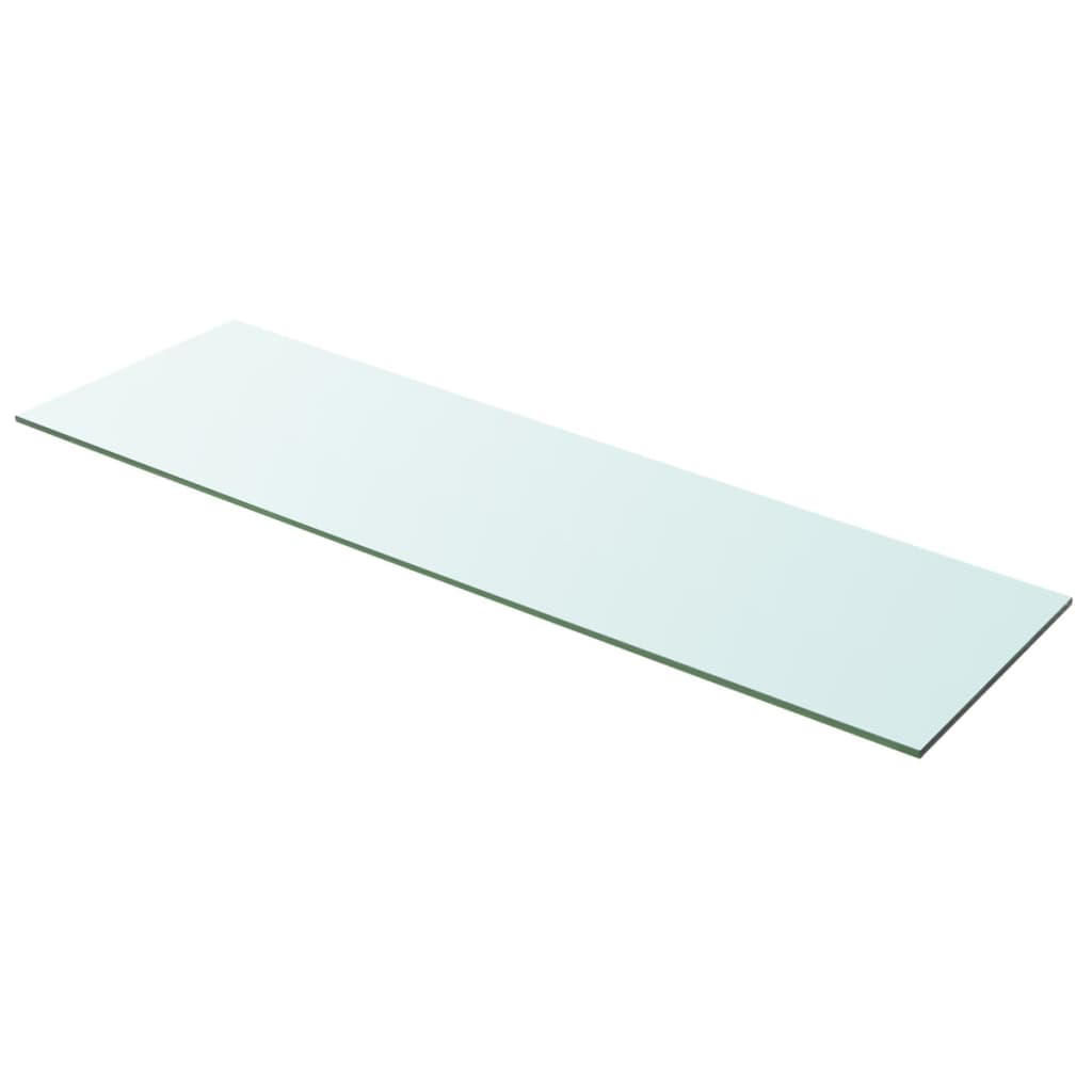 vidaXL Prateleiras 2 pcs 100x30 cm vidro transparente