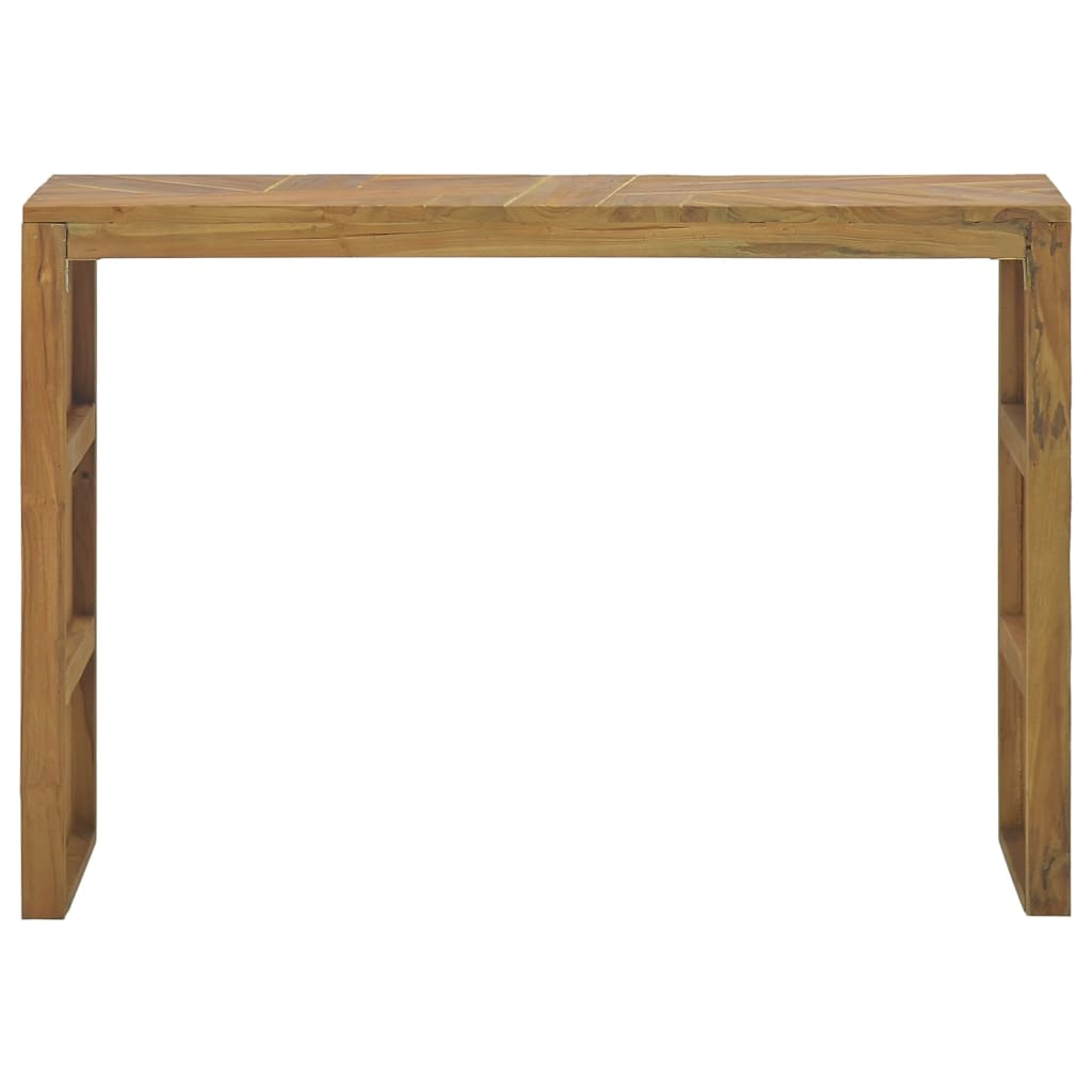 vidaXL Mesa consola 110x35x75 cm madeira de teca maciça