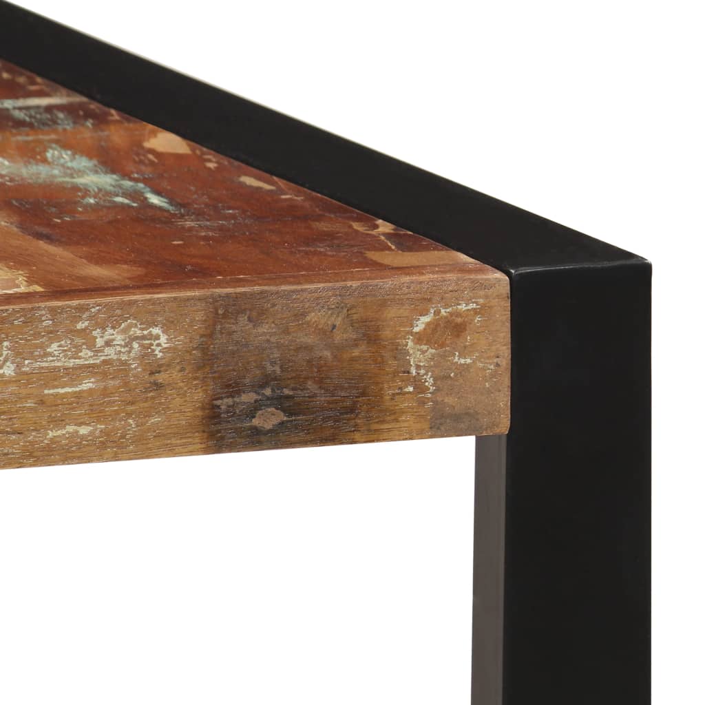 vidaXL Mesa de jantar 160x80x75 cm madeira recuperada maciça