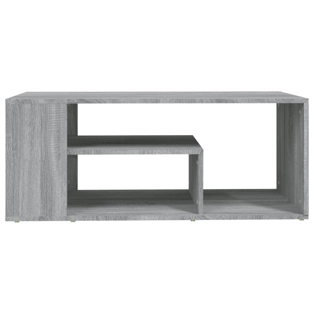 vidaXL Mesa de centro 100x50x40cm derivados de madeira cinzento sonoma