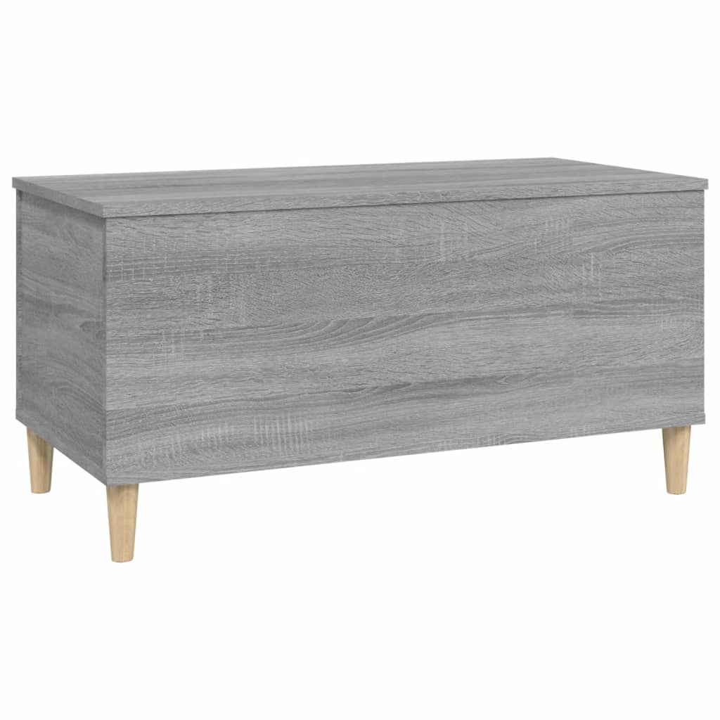 vidaXL Mesa de centro 90x44,5x45 cm derivados de madeira cinza sonoma