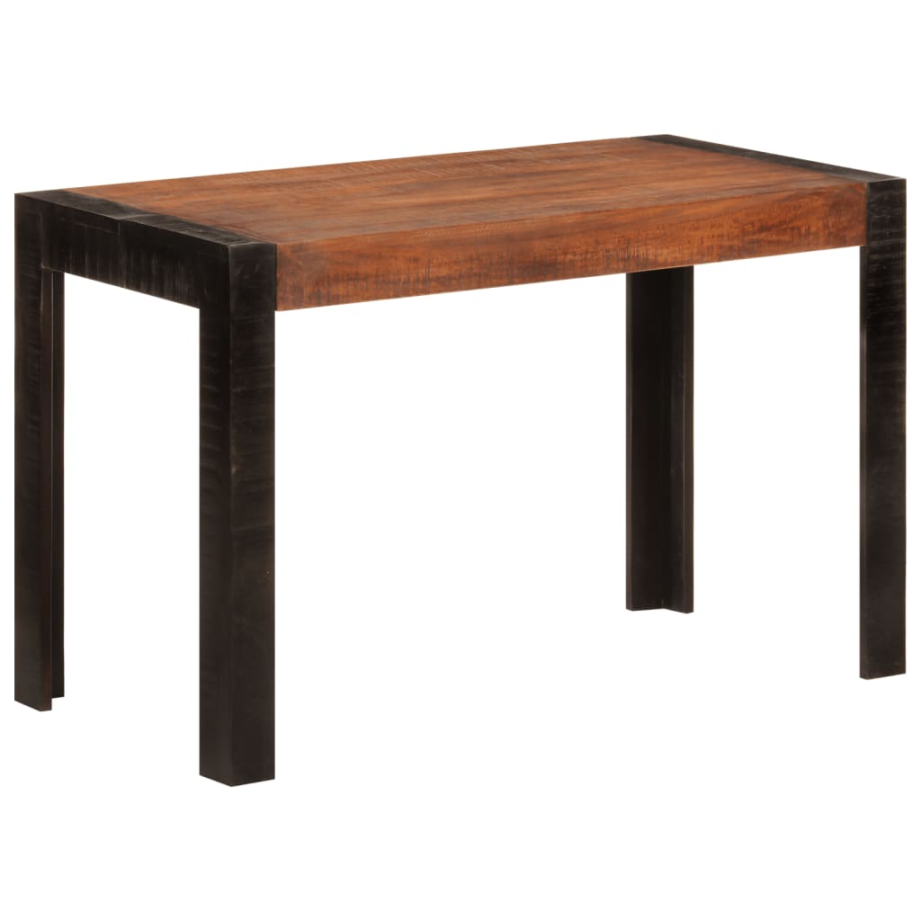 vidaXL Mesa de jantar 120x60x76 cm mangueira maciça castanho-mel