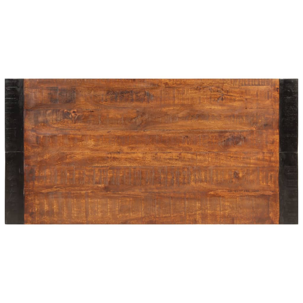 vidaXL Mesa de jantar 120x60x76 cm mangueira maciça castanho-mel