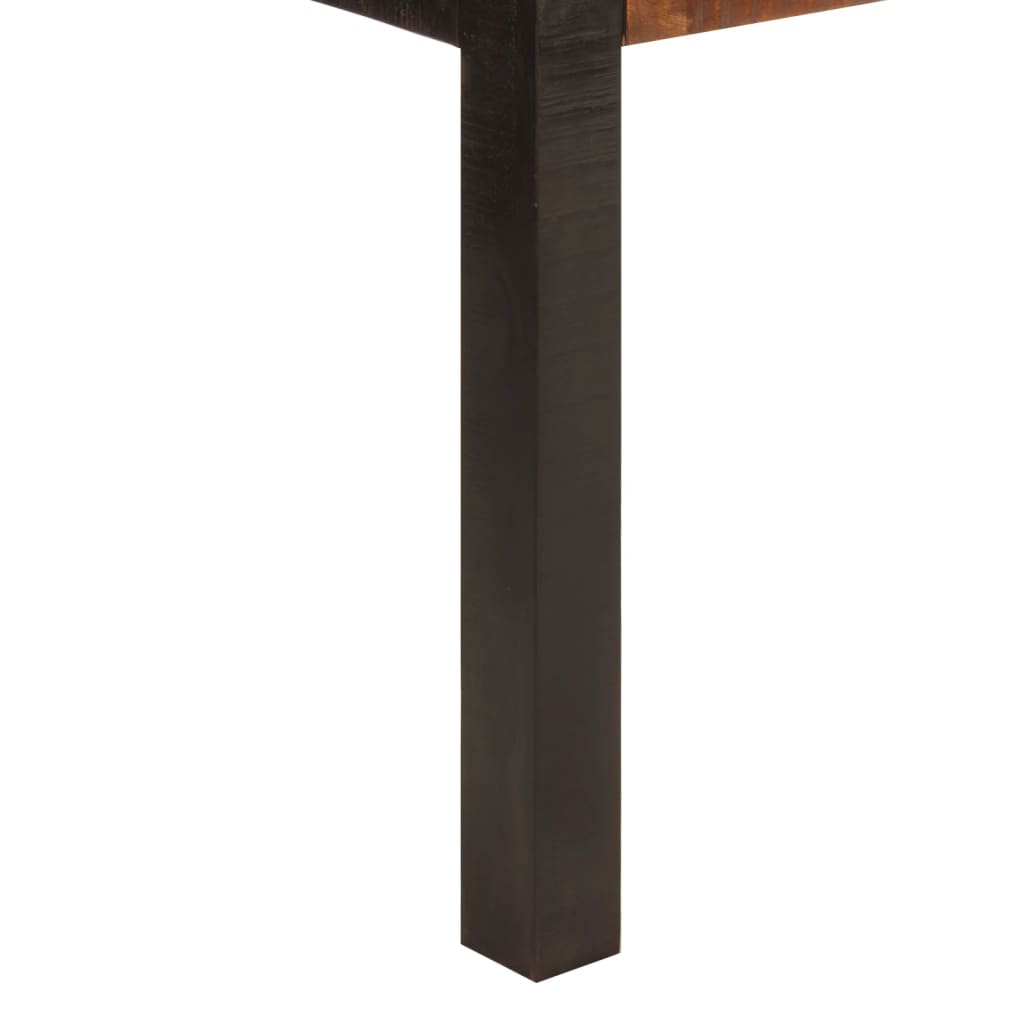 vidaXL Mesa de jantar 120x60x76 cm mangueira maciça castanho-mel