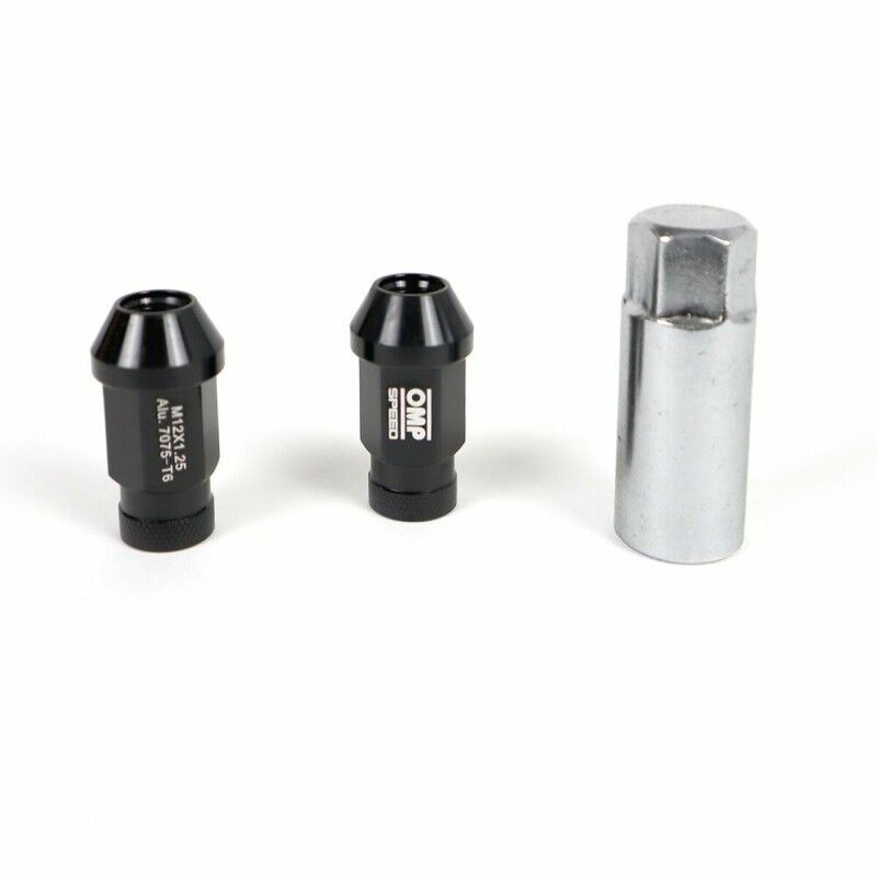 OMP|Set Porcas OMP 7075 Preto 20 uds M14 x 1,25 OMP|Set Porcas OMP 7075 Preto 20 uds M14 x 1,25