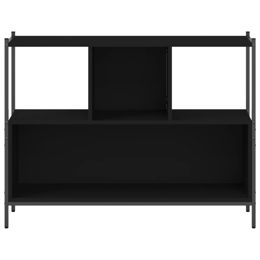 vidaXL Estante 102x28x77,5 cm derivados de madeira preto