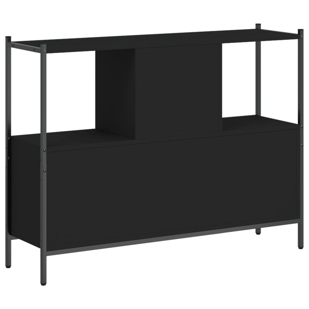 vidaXL Estante 102x28x77,5 cm derivados de madeira preto