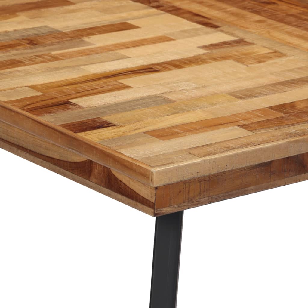 vidaXL Mesa de jantar 120x62x76 cm madeira de teca maciça