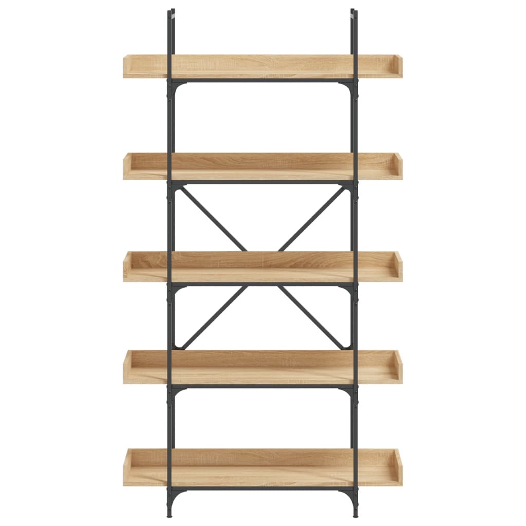 vidaXL Estante c/ 5 prateleiras derivados de madeira carvalho sonoma