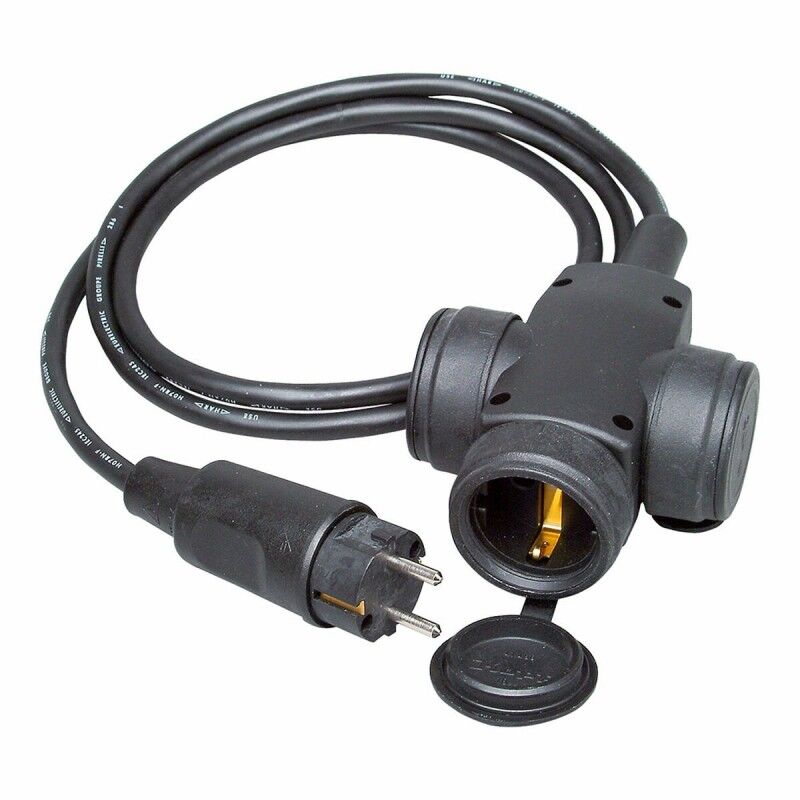 Kopp|Cabo alongador Kopp H07RN-F Preto 1,5 m Triplo Bipolar