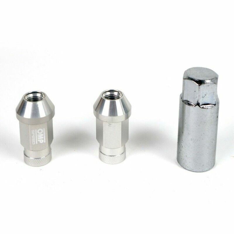 OMP|Set Porcas OMP 7075 Prata 20 uds M14 x 1,25 OMP|Set Porcas OMP 7075 Prata 20 uds M14 x 1,25