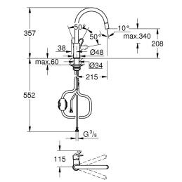 Grohe|Torneira Monocomando Grohe 30549000 Metal
