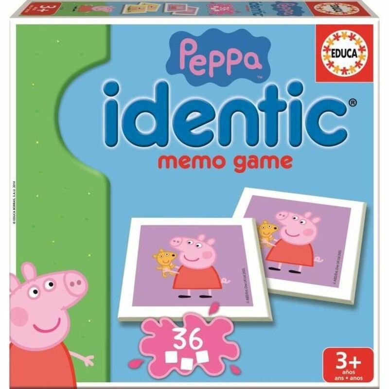 Educa|Jogo de Cartas Peppa Pig Identic Memo Game Educa 16227