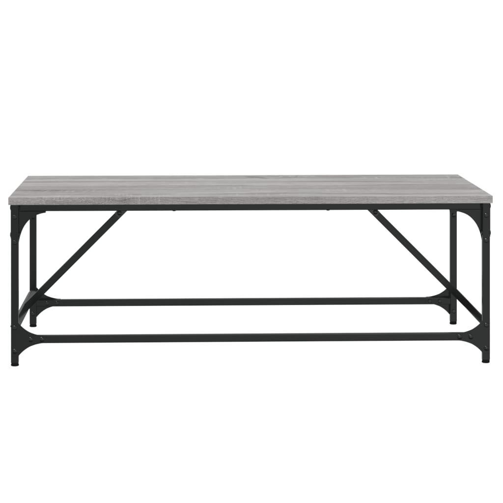 vidaXL Mesa de centro 100x50x35 cm derivados de madeira cinza sonoma