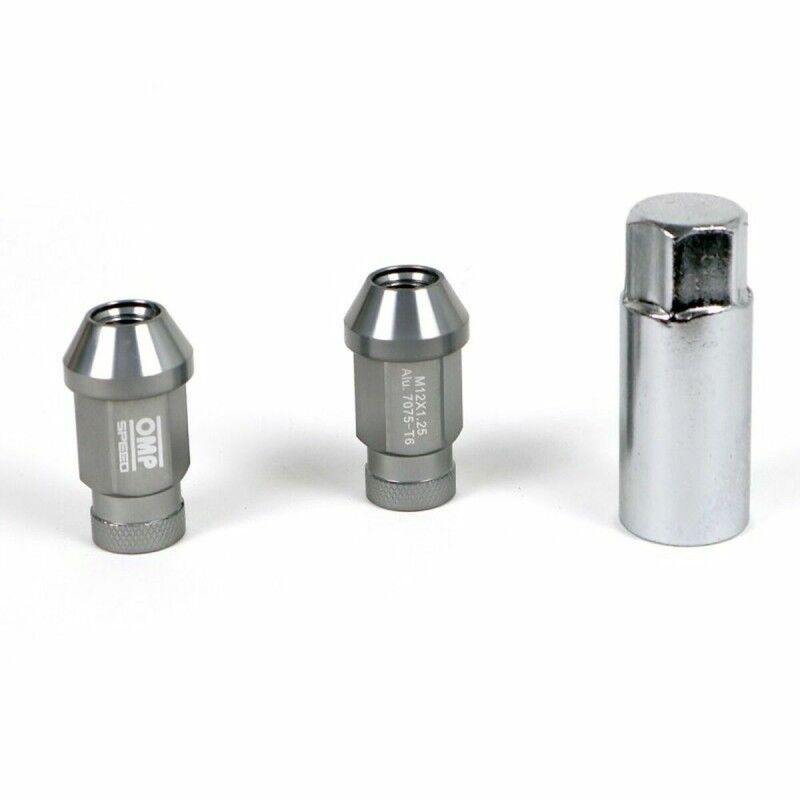 OMP|Set Porcas OMP 7075 Antracite 20 uds M14 x 1,25 OMP|Set Porcas OMP 7075 Antracite 20 uds M14 x 1,25