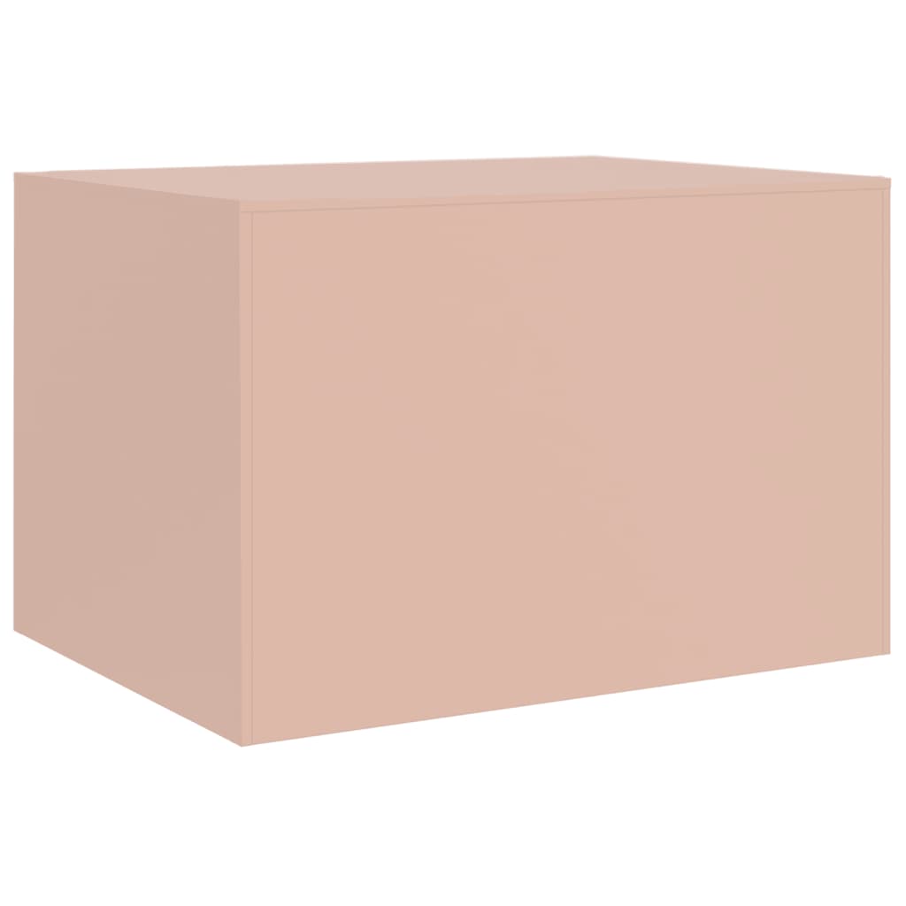 vidaXL Mesa de centro 67x50x44 cm aço rosa