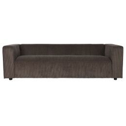 DKD Home Decor|Sofá DKD Home Decor Castanho Linho Madeira da borracha Tradicional (122 x 69 x 72 cm)
