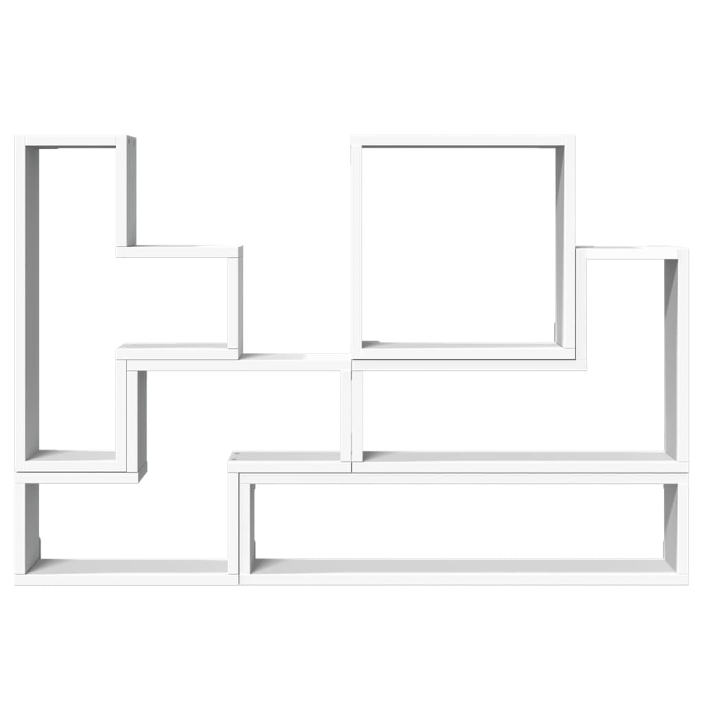 vidaXL Estante de parede 96x12x64 cm contraplacado branco