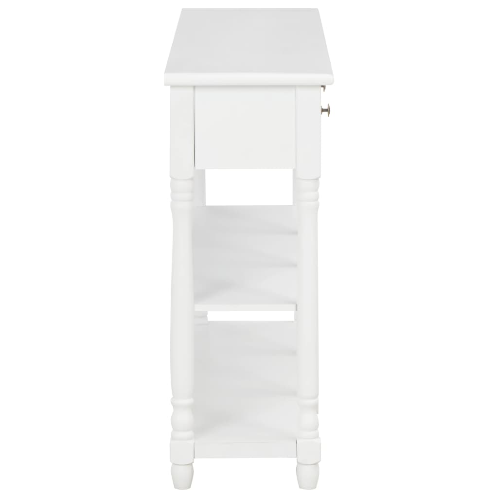 vidaXL Mesa consola 120x30x76 cm MDF branco