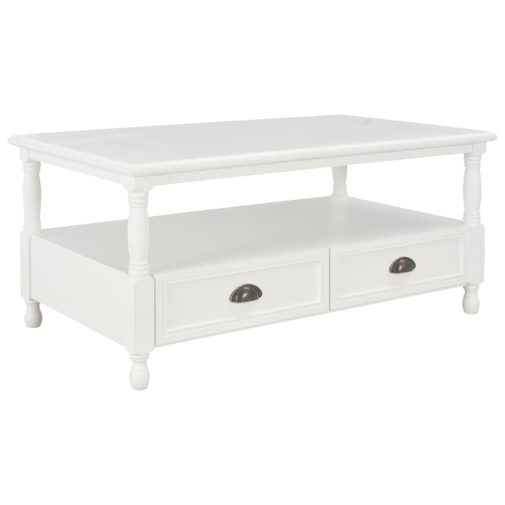 vidaXL Mesa de centro 100x55x45 cm madeira branco