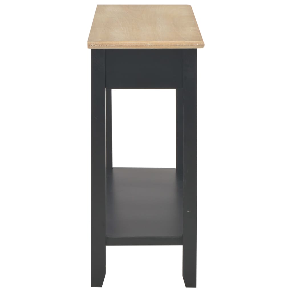 vidaXL Mesa consola 110x35x80 cm madeira preto