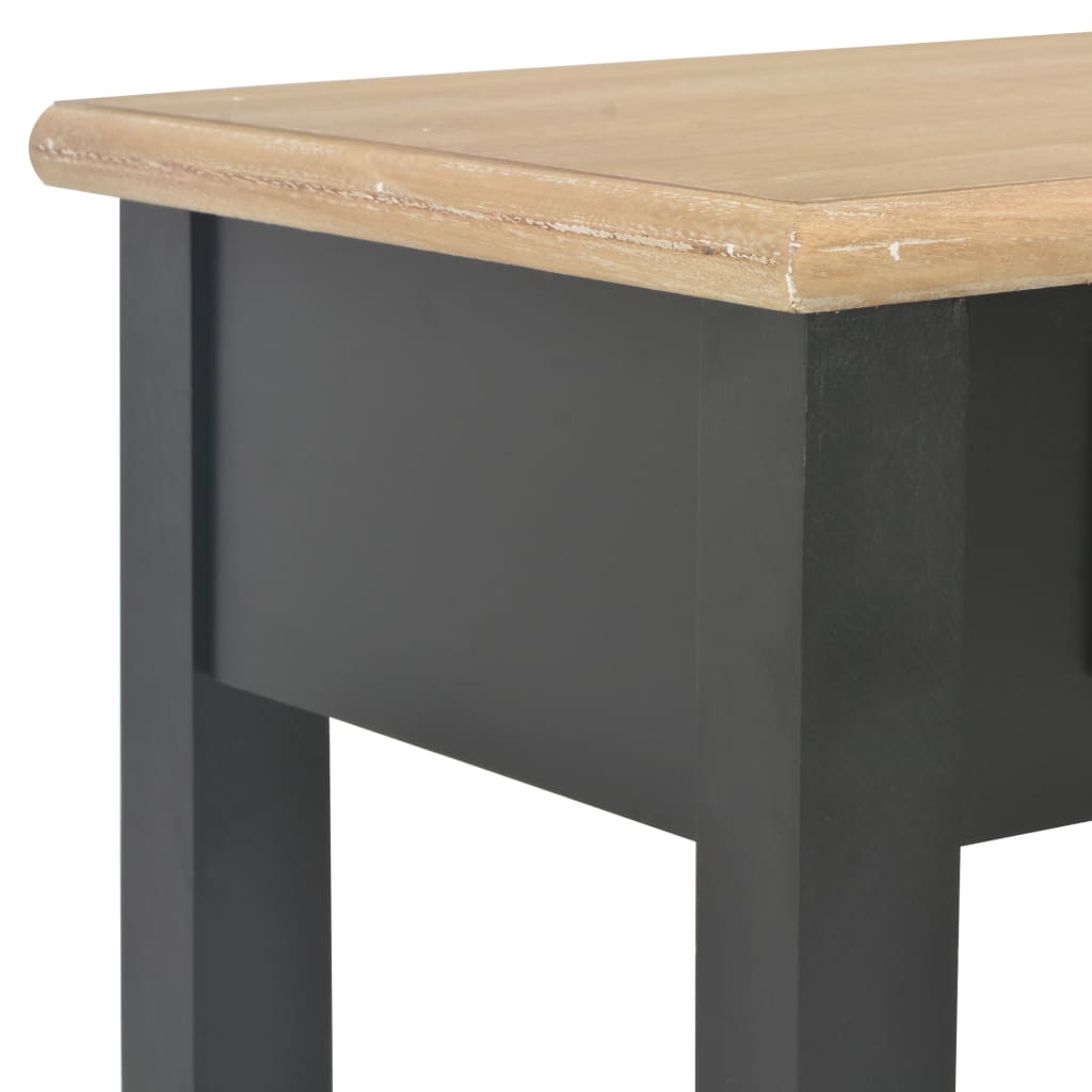 vidaXL Mesa consola 110x35x80 cm madeira preto