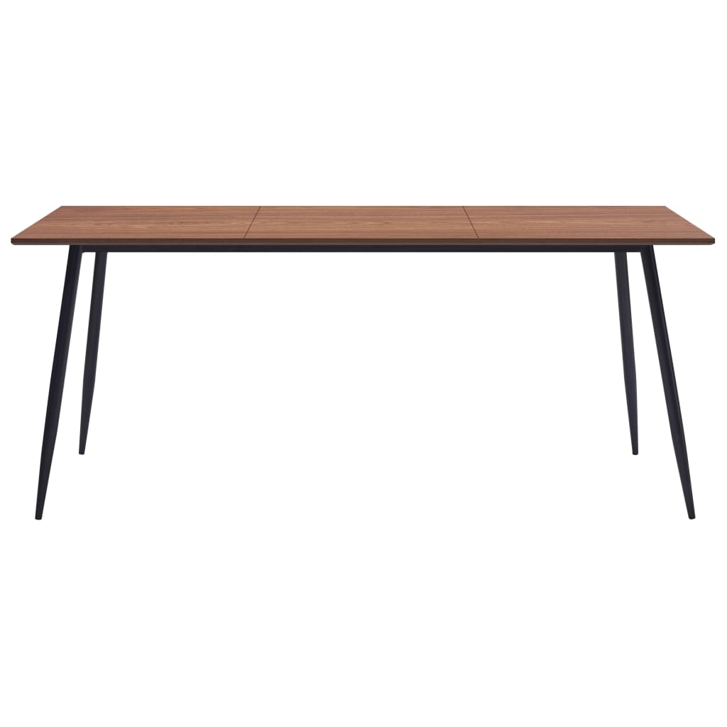 vidaXL Mesa de jantar 180x90x75 cm MDF castanho